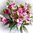2x Strauß Hellebore Schneerose 35 cm rosa künstlicheBlume Kunstblumen Kunstblume