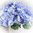 Künstliche Hortensie " retro hellblau "mit Stiel 27 cm- Kunstblume Hochzeit Deko Basteln