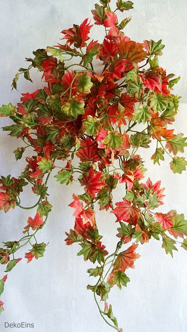 180 cm künstliches Efeu Ranke Busch Deko Herbst Laub Blätter Kunstpflanzen Neu