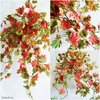 Ahorn 40 cm künstliches Efeu Ranke Busch Deko Herbst Laub Blätter Kunstpflanzen