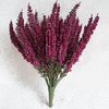 Künstliche Erika fuchsia 27 cm - Blüten Heidekraut Heide Busch Kunstpflanze wetterfest