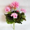 künstliche Geranie 33cm rosa -ohne Topf - Blumen Pflanze Kunstpflanzen Kunstblume