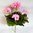 künstliche Geranie 33cm rosa -ohne Topf - Blumen Pflanze Kunstpflanzen Kunstblume
